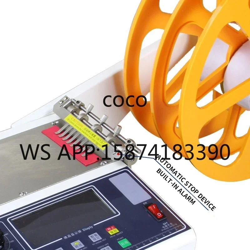 Computerized Cold Hot Tape Cutter Automatic Zipper Velcro Ribbon Elastic Band Cutting Machine