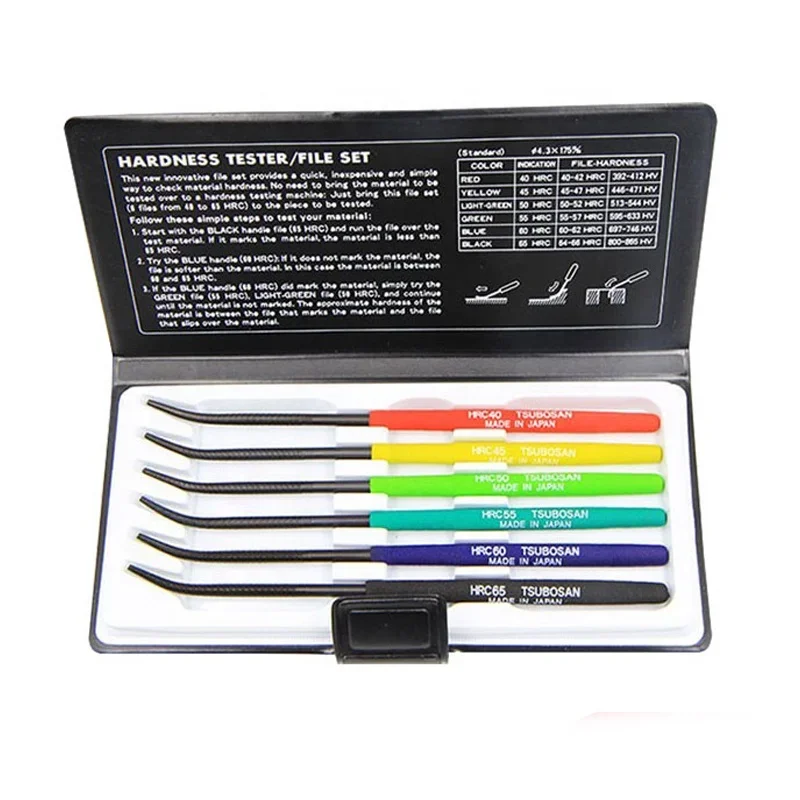 Premium TSUBOSAN Handheld Hardness Tester - 6 Color-Coded Handles for Easy Portability