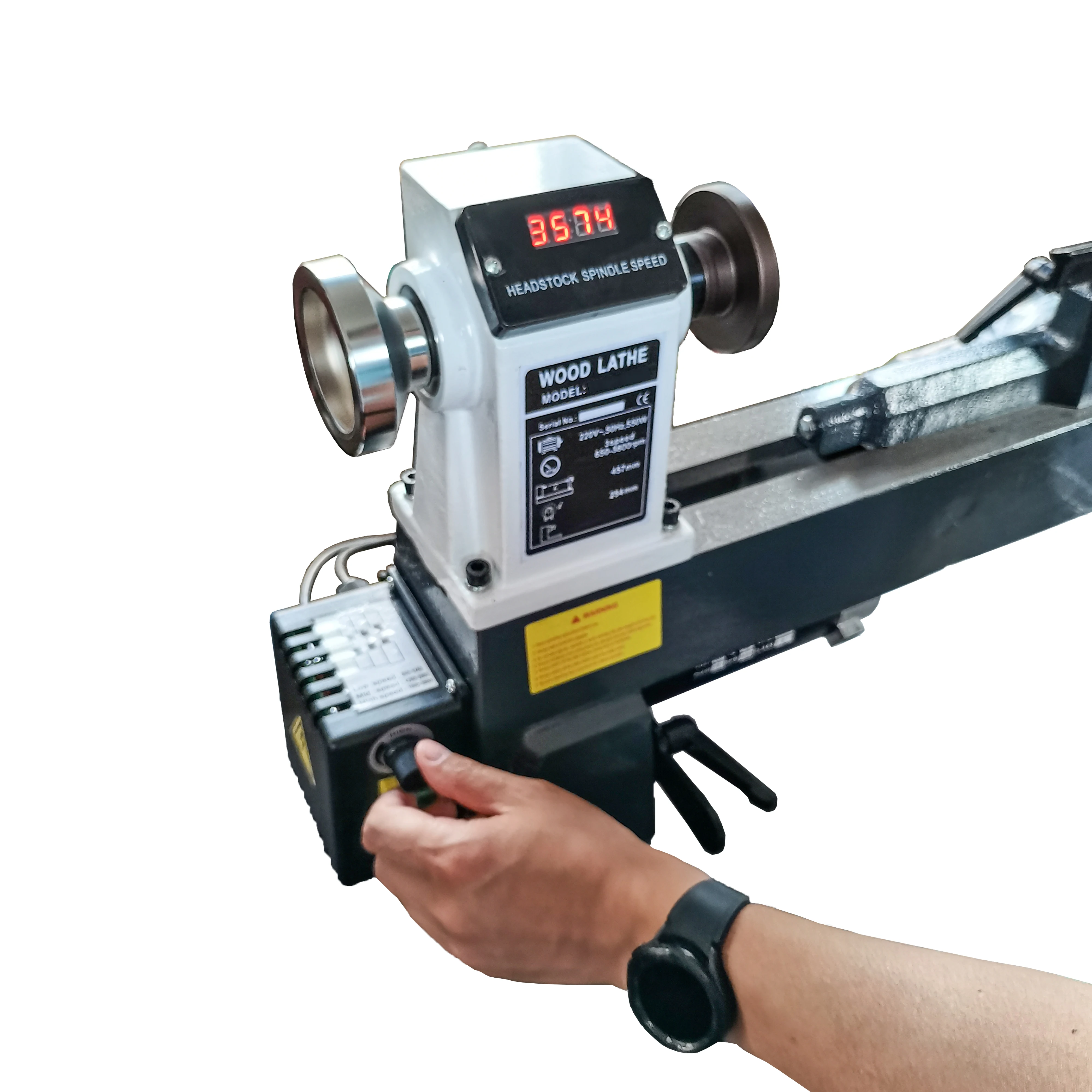 Woodworking Turning Lathe With Digital Readout 12x18