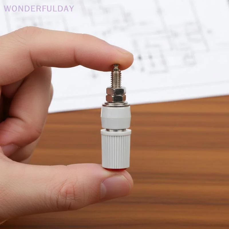 Nouvelle prise banane haute intensité 5 mm, 30A M5x48, type 4 mm, borne d'amplificateur femelle pour tests électroniques, lot de 5 pièces
