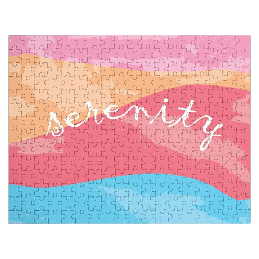 Sunset Swirl Serenity Jigsaw Puzzle Custom Custom Name Wood Personalized Kids Gifts Custom Gift Puzzle