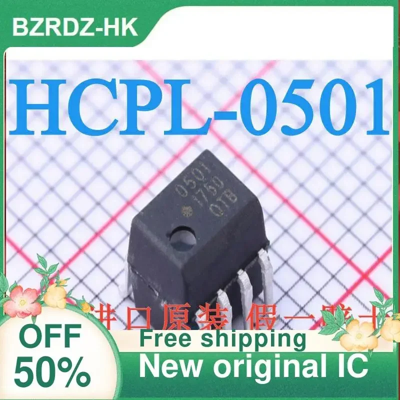 10PCs HCPL-0501 501 sop8 single channel High Speed Optocoupler new original IC