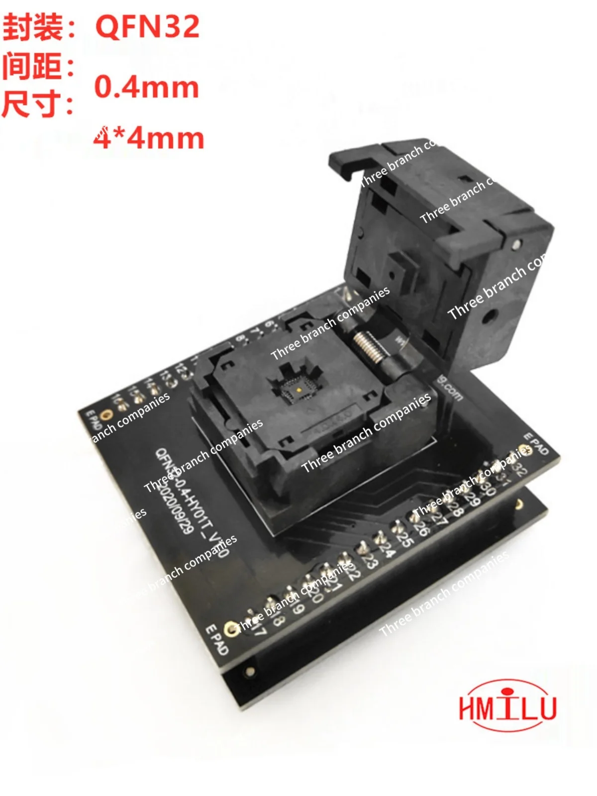 QFN32-0.4 Test Seat To DIP32 Programming Seat QFN32 Aging Seat 4 * 4mm