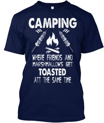 Where Friends And Marshmallows T-Shirt Made in the USA Size S to 5XL