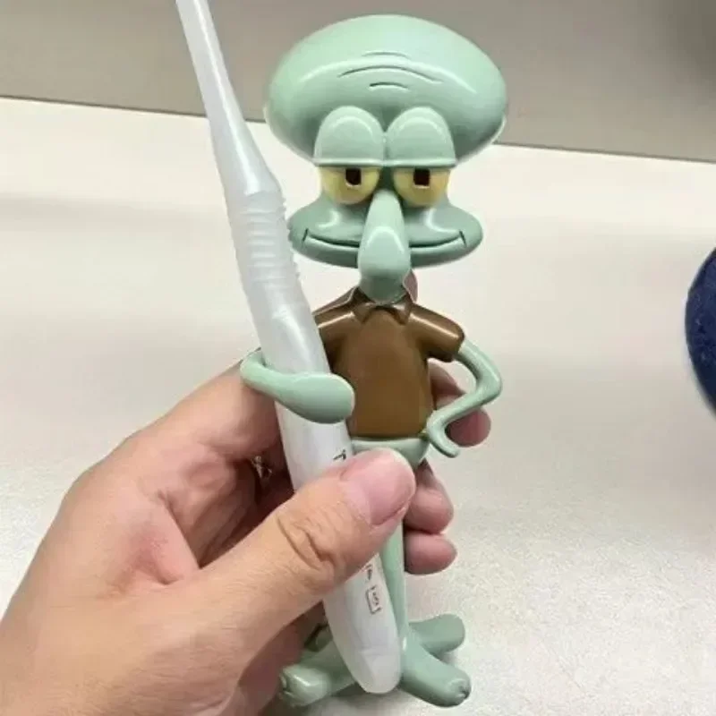 SpongeBob SquarePants Octopus Brother Stone House Porta spazzolino Portapenne simpatico cartone animato Tubo portaoggetti da tavolo per bambini