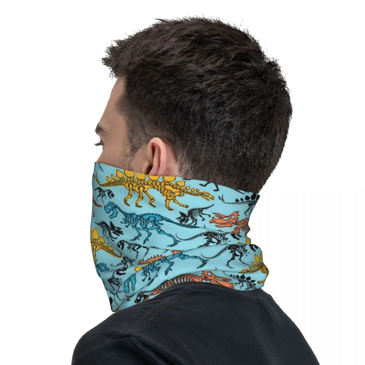 Dinosauri Bandana Copricollo Sciarpa Passamontagna Ciclismo Unisex Adulto Traspirante