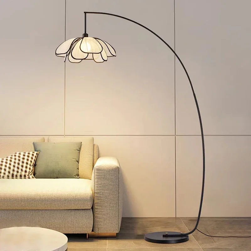 Modern Nordic Minimalism Flower Shape Sofa Floor Lamps Homestay Living Room Designer Lights Bedroom Home Lighting Decor Fixtures