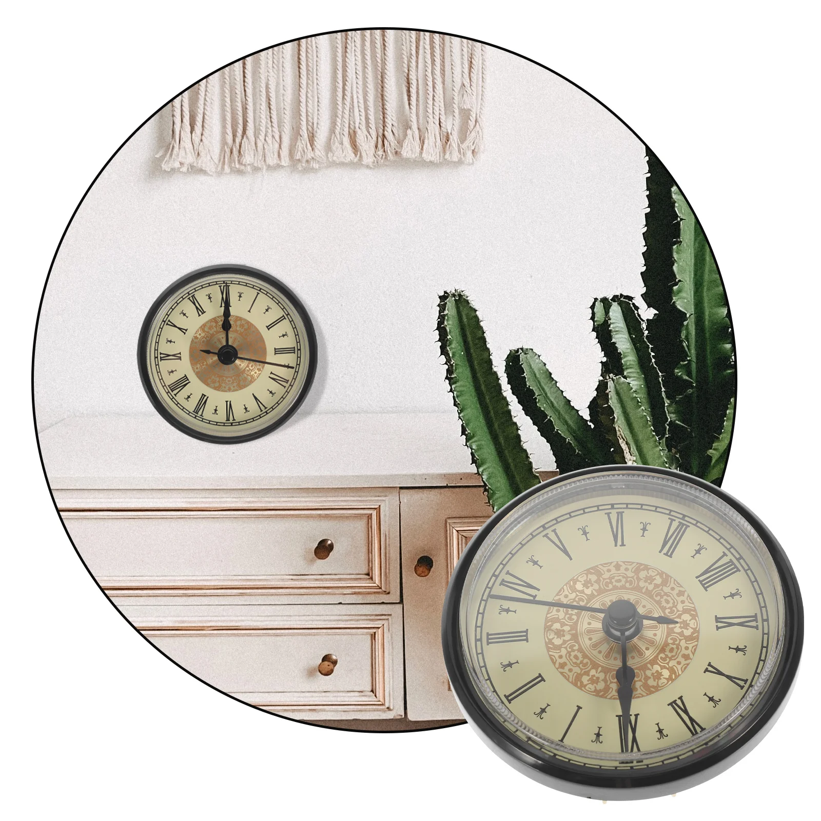 

Simple Head Smooth Bezel For Diy Crafts Wall Clock Replacement Vintage Style Clock Movement Home Office