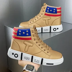 Sneakers alla moda da uomo alla moda comode scarpe da ginnastica Casual in oro di lusso con suola spessa di alta qualità di alta qualità 2024