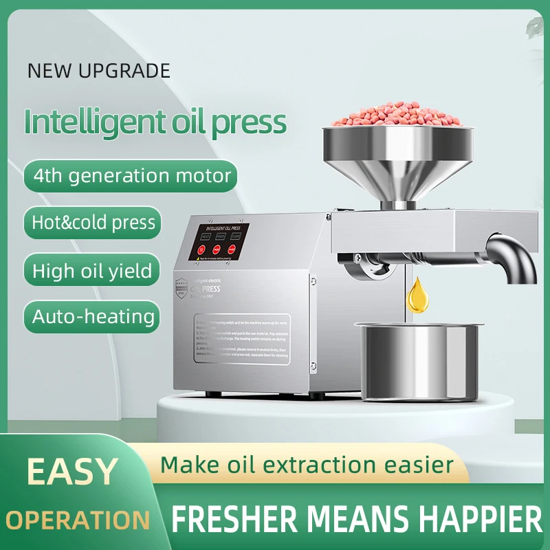 B01 Household Oil Press machine Intelligent Cold Press Peanut Flax Seed Walnut Oil Extractor Presser