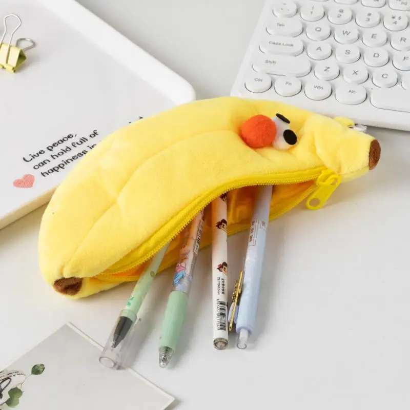 

Creatives Novelty Funny Face Simulation Food Fruit Character Soft Stuffed Clothes Pencil Box