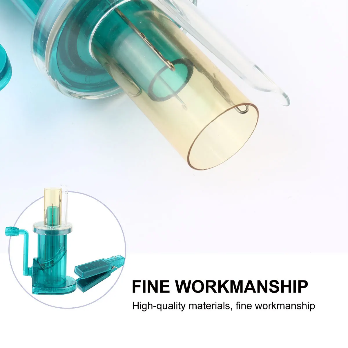 

3pcs Hand Crank Cord Knitting Machine Durable Abs Diy Tool For Spiral Loop Knot Fish Tail Button Craft Lightweight Yarn