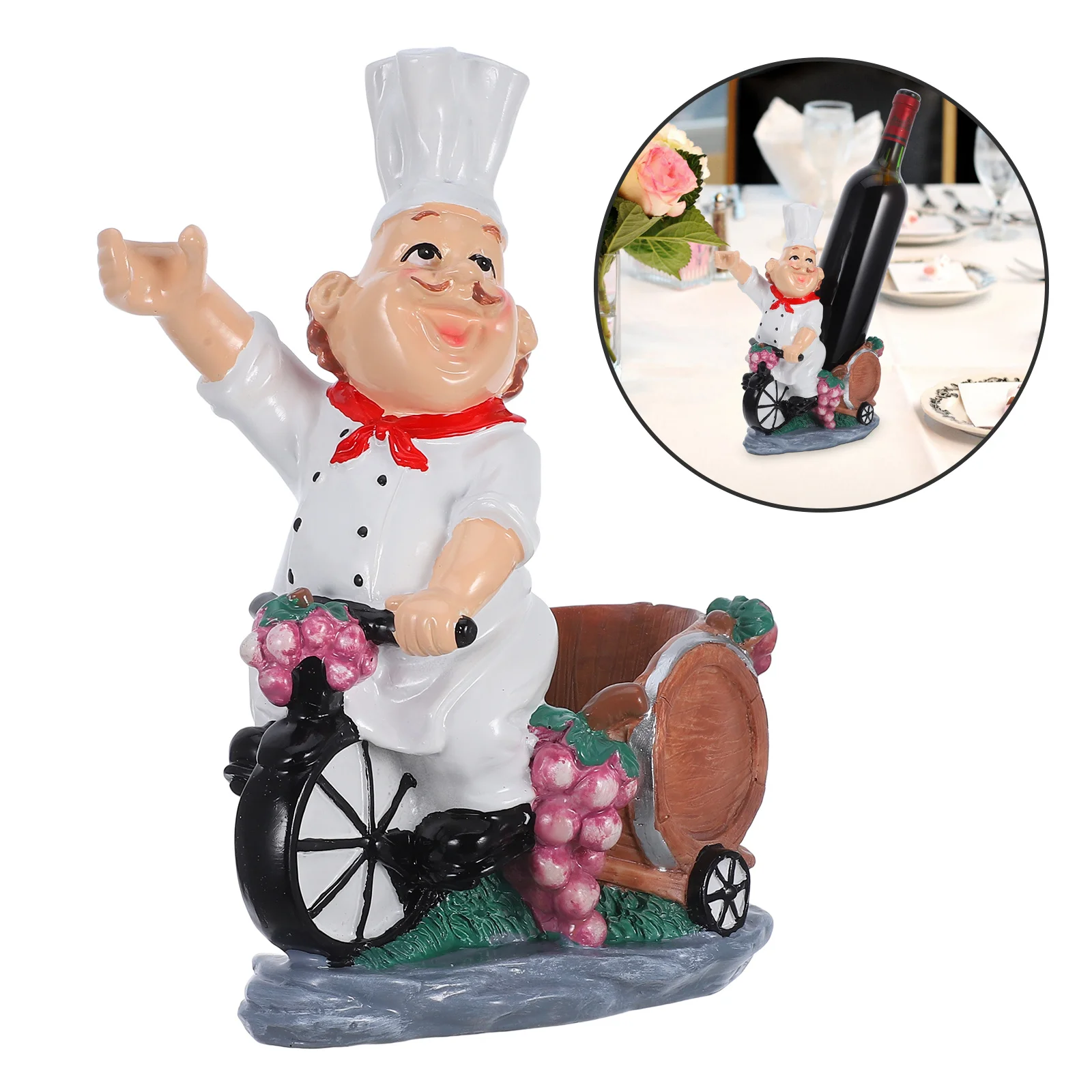 

Creative Wine Rack White Resin Exquisite Craft Wine Holder Home Bar Decor Birthday Wedding Gifts Elegant Display