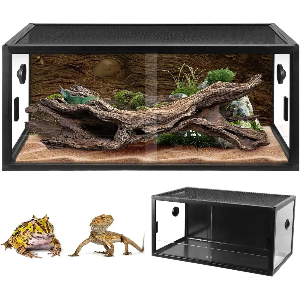 

Portable, Breathable, and Easy-to-Care Lightweight Reptile Habitat with Detachable Ventilation