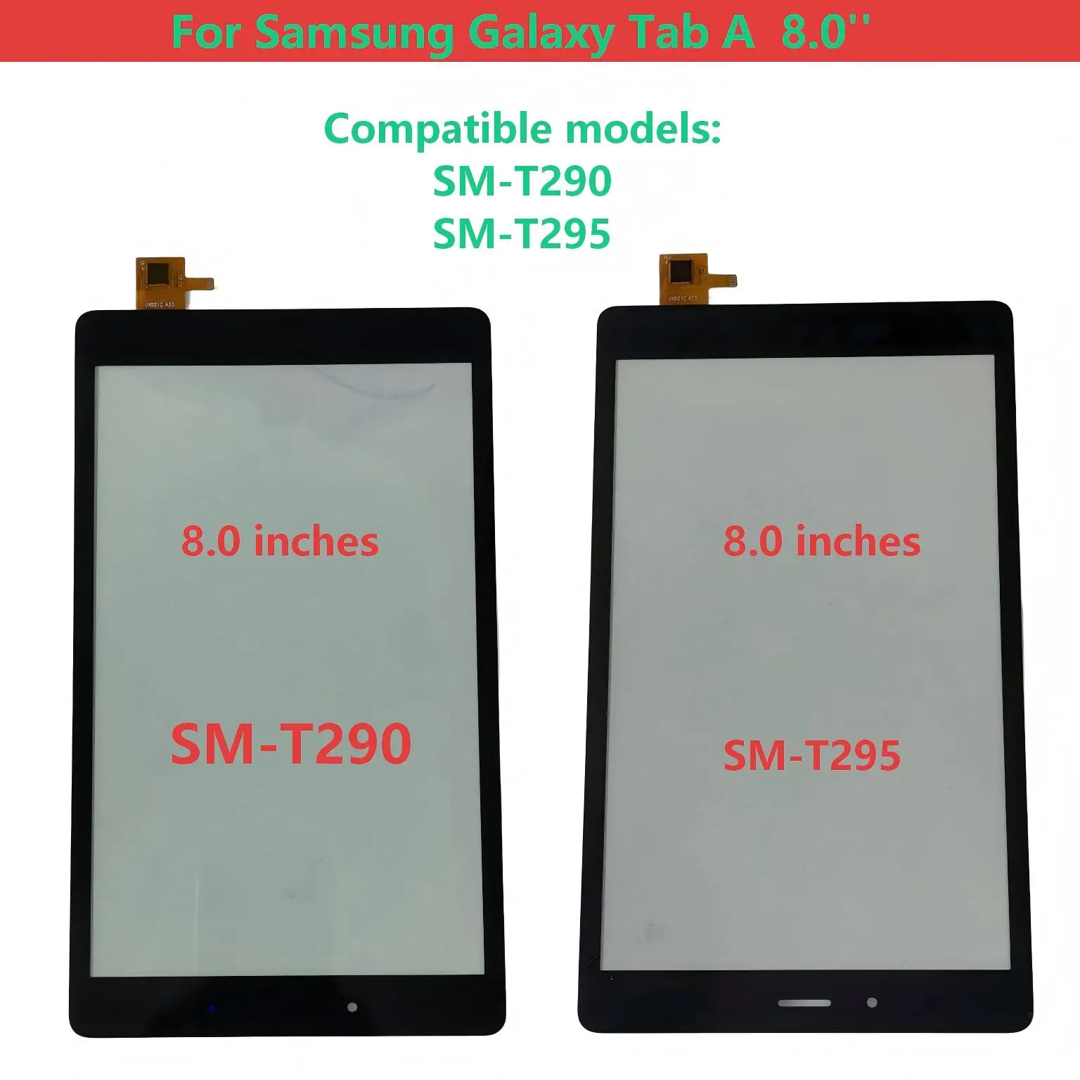 

Для Samsung Galaxy Tab A 8.0'' T290 T295 SM-T290 SM-T295: сенсорный экран + OCA LCD, передняя стеклянная панель, запасные части