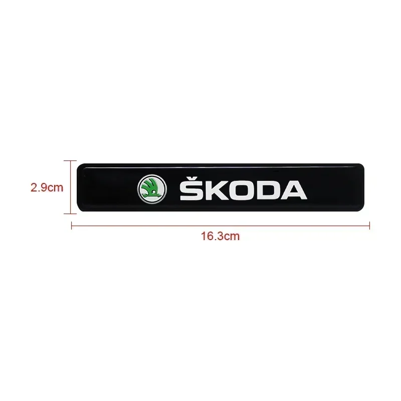 1/2PCS Car Decorative Light LED Front Hood Grille Emblem Badge Decor For Skoda Octavia Fabia RS Kamiq Kodiaq Rapid SCALA Superb