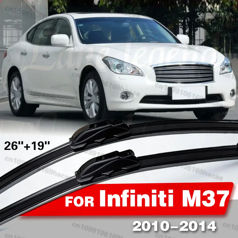 

2pcs For Infiniti M37 2010 - 2014 2011 2012 2013 Front Windshield Wiper Blades Windscreen Window Accessories 26"+19"