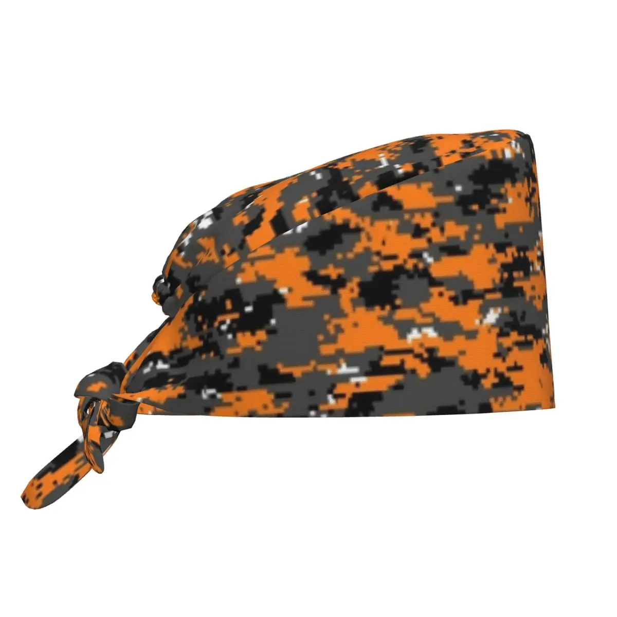 Hunter Orange Camouflage Lab Surgeon Surgical Cap Camo Spa Pet Shop Vet Dental Nurse Work Caps Hat Unisex Style Scrub Hat