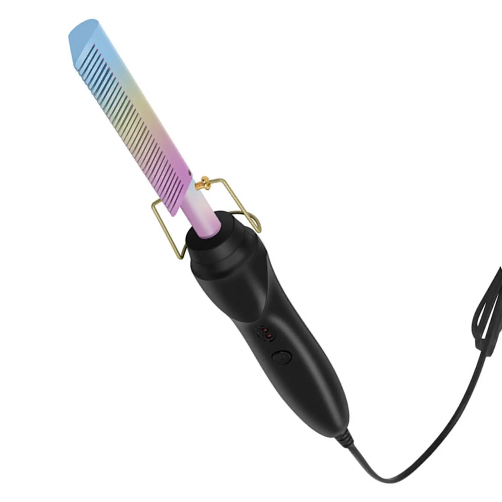 

2-In-1 Hair Straightener Comb Brush Professional Hot Air Brushes Press Comb US Plug Curly Hair Thin Hair Hair Styling Short Hair
