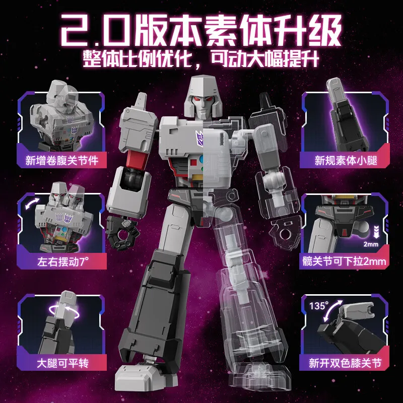BLOKEES Original Transformers GALAXY 9 Megatron Jetfire Bombshell Unicron Mirage Autobots Decepticons Action Figure Toys Gift view 6