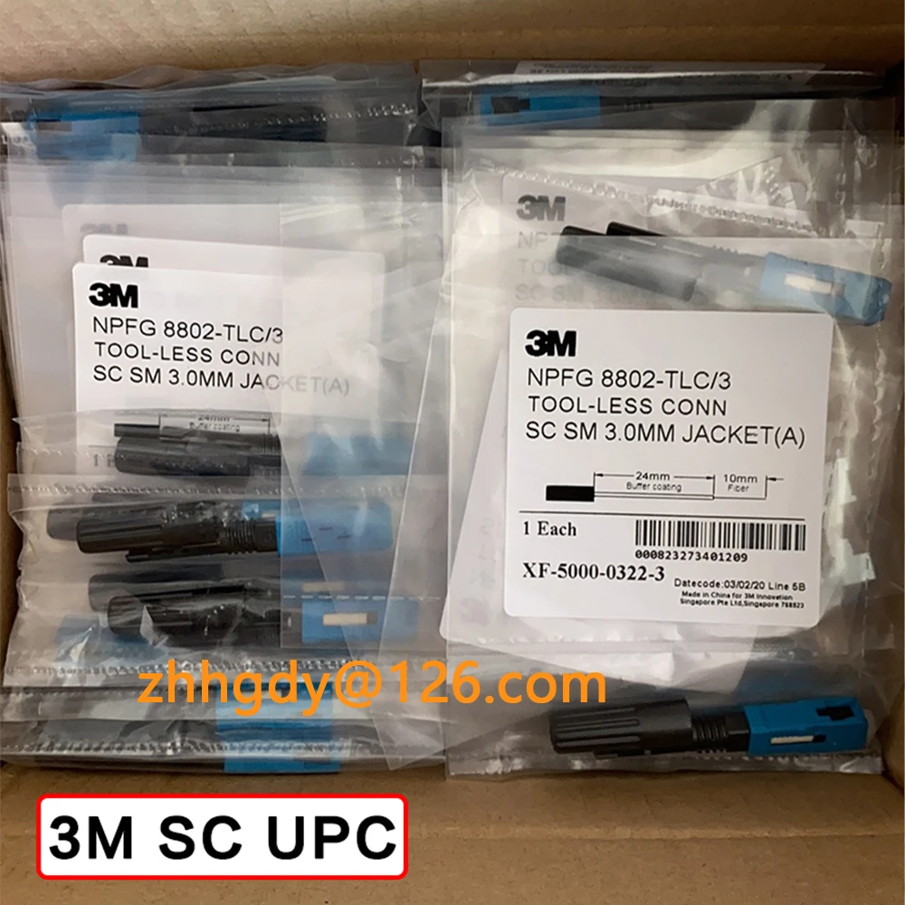 

3M SC UPC 8802-TLC/3 Встроенный волоконно-оптический Быстрый Соединитель 3M SC UPC 3,0 FTTH волоконно-оптический быстрый соединитель