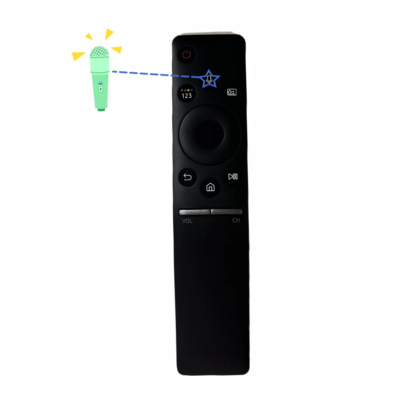 New High Quality Voice Remote Control For Samsung Smart QLED TV RMCSPN1AP1