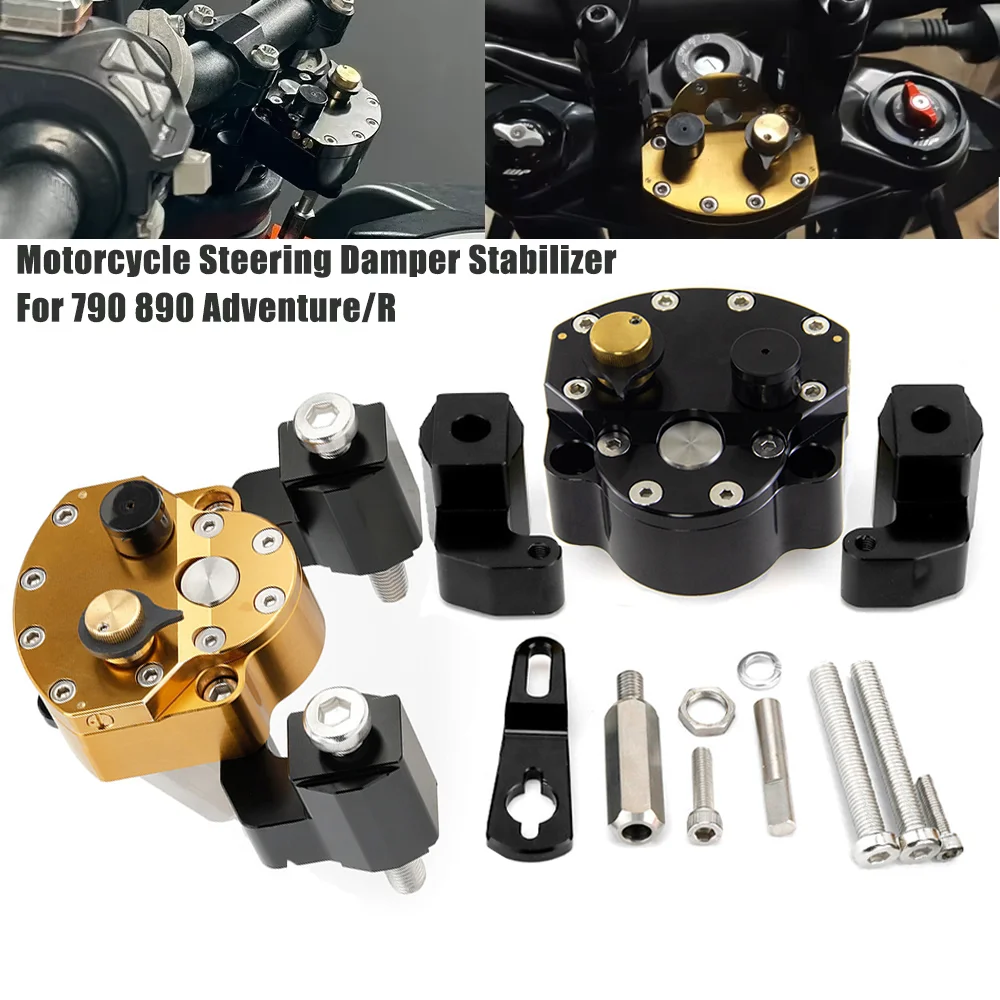 Steering Damper Stabilizer Kit Cnc - Amortisseur de direction pour moto KTM