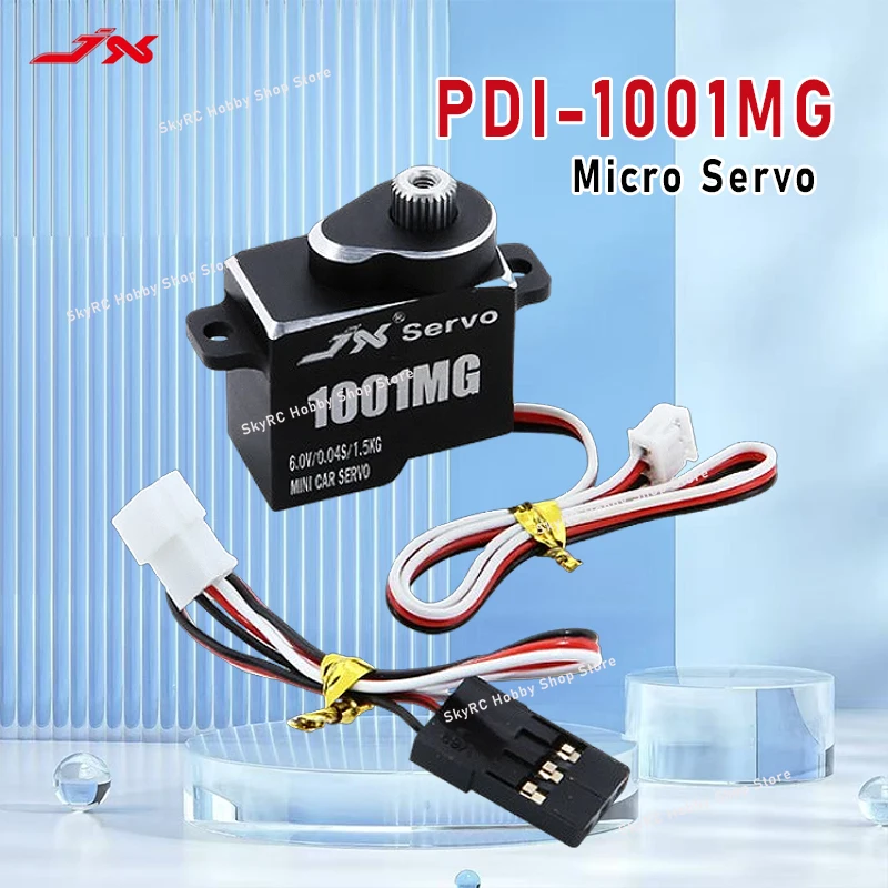 JX PDI-1001MG Micro Servo - 4.8-6.0V 1.5KG·cm 0.04Sec/60 °   10 جرام 20 × 11.3 × 21.25 ملم جزء RC