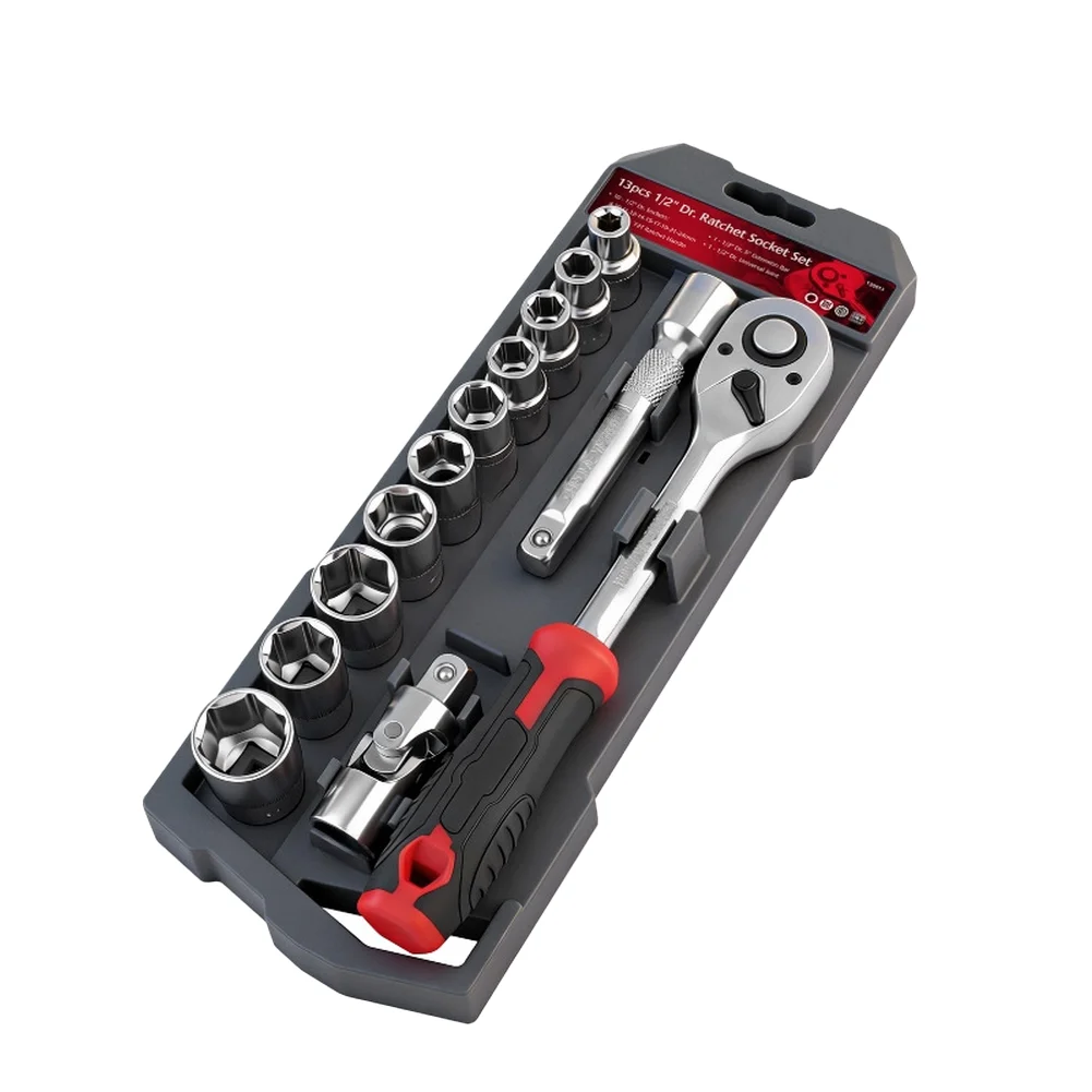 

72 Tooth Ratchet Wrench Sockets Set 1/4 3/8 1/2in Drive Quick-Release Ratchet Wrench Adapter Extension Rod For Automotive Repair