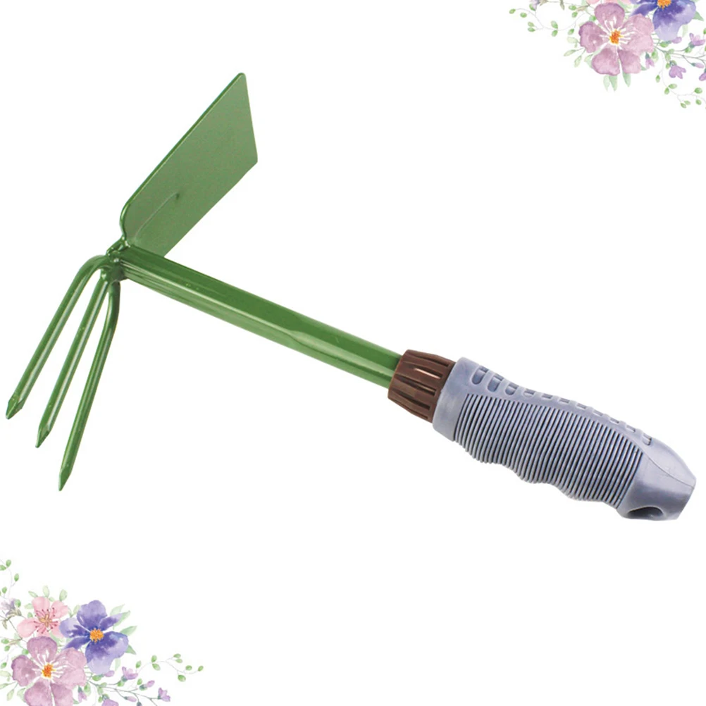 

Многофункциональные садовые инструменты, двойная мотыга, головка из нержавеющей стали, эргономичная нескользящая ручка, длинная вилка для прополки, измельчения садоводства