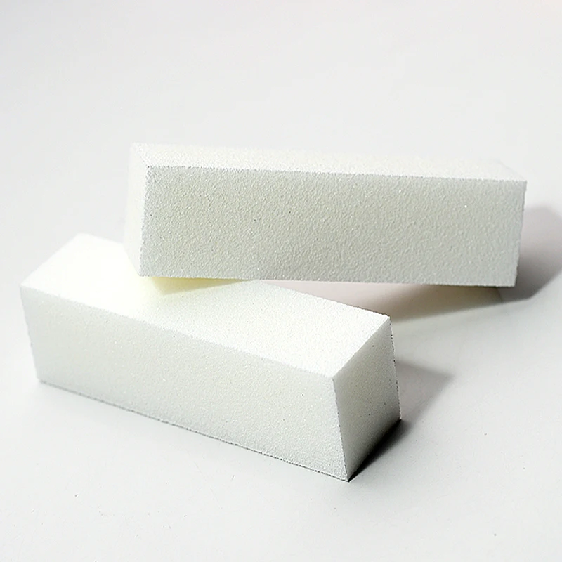 5/10 Stuks Wit Hoge Elasticiteit Nail Buffer Blok Professionele Manicure Pedicure Tool Voor Vormgeven Polijsten Duurzaam Salon gereedschap