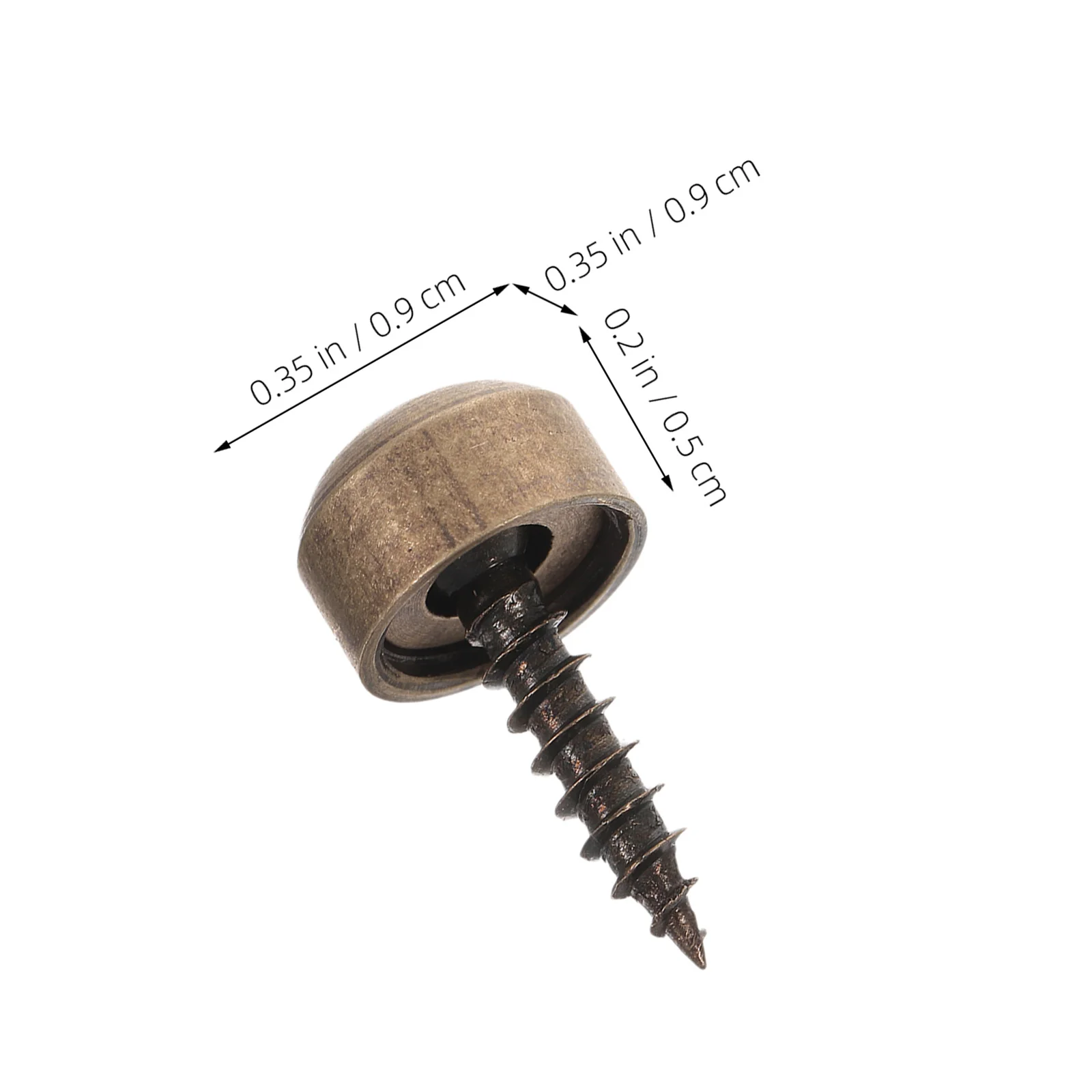 24 قطعة قبعات المسمار الزخرفية النحاس تصميم منحني غير قابل للصدأ أثاث المنزل تجديد مشاريع غطاء المسمار مسامير غطاء الزخرفية