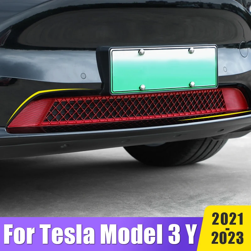 

High quality For Tesla Model 3 Y 2021 2022 2023 ABS Front Grille Decorative Cover Lower Middle Net Board Trim Car Accessories