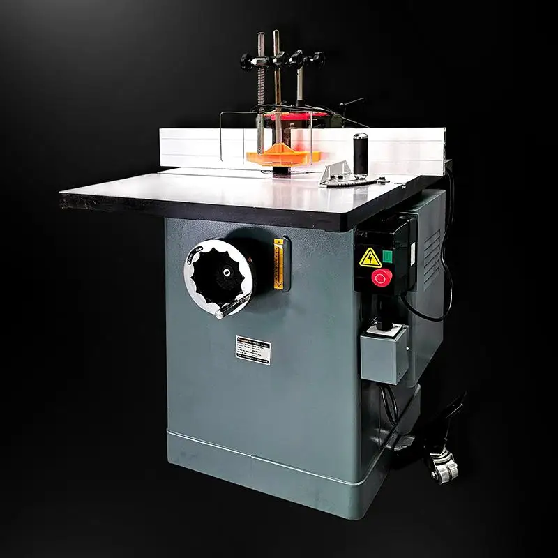 STR W0401 Single Axis Wood Shaper Moulder Iron Cast Automatic Spindle Moulder with Sliding Table 220v