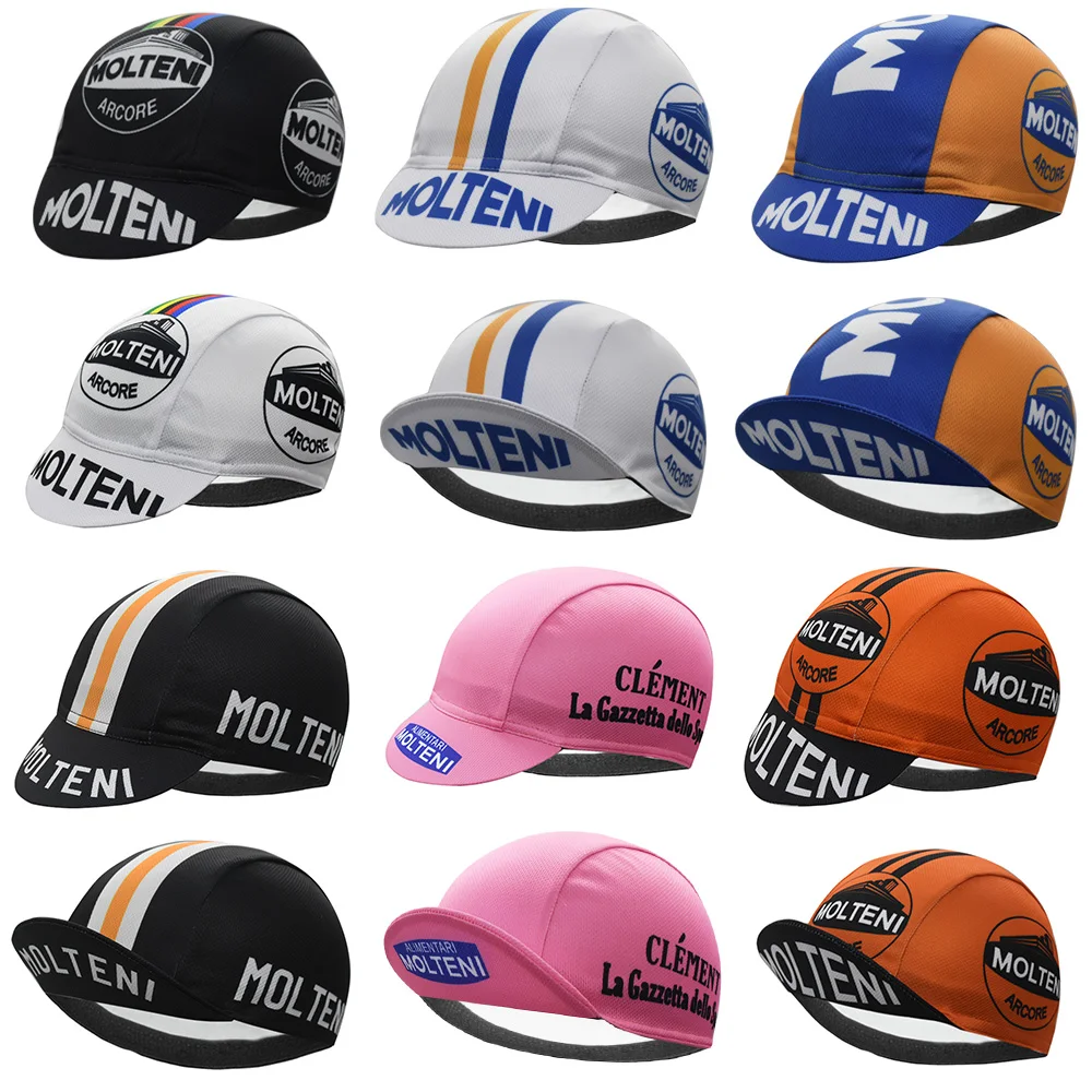 7 Styles Molteni Retro Cycling Hat Bike Caps For Men and Women Quick drying Breathable Sports Outdoor Ride Unisex  Cap