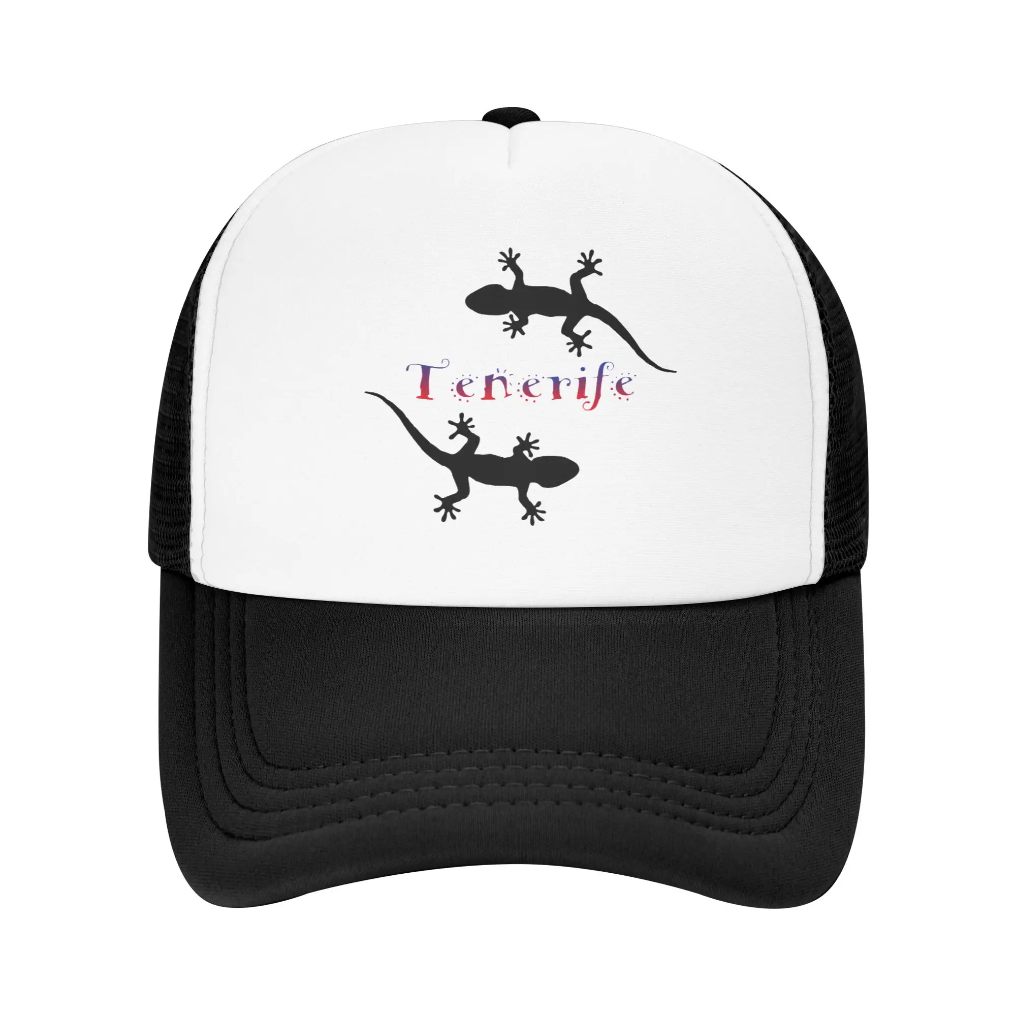 Tenerife Canary Island Geckos Hiking Mesh Baseball Caps Men  Adult Female Beach Sunscreen Hat Trucker Cap