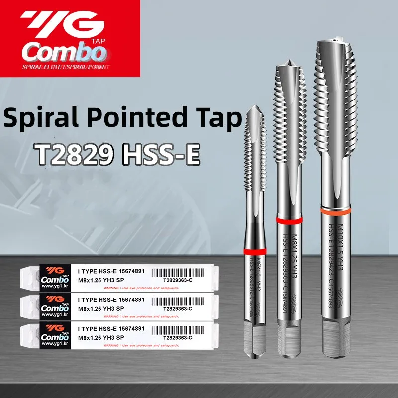 

1pcs YG HSSE Metric Spiral Pointed Tap M2M2.5M3M4M5M6M8M10M12M14M16 X0.4 X0.45 X0.5 X0.8 X1.25 X1.75 Machine Screw Thread Taps