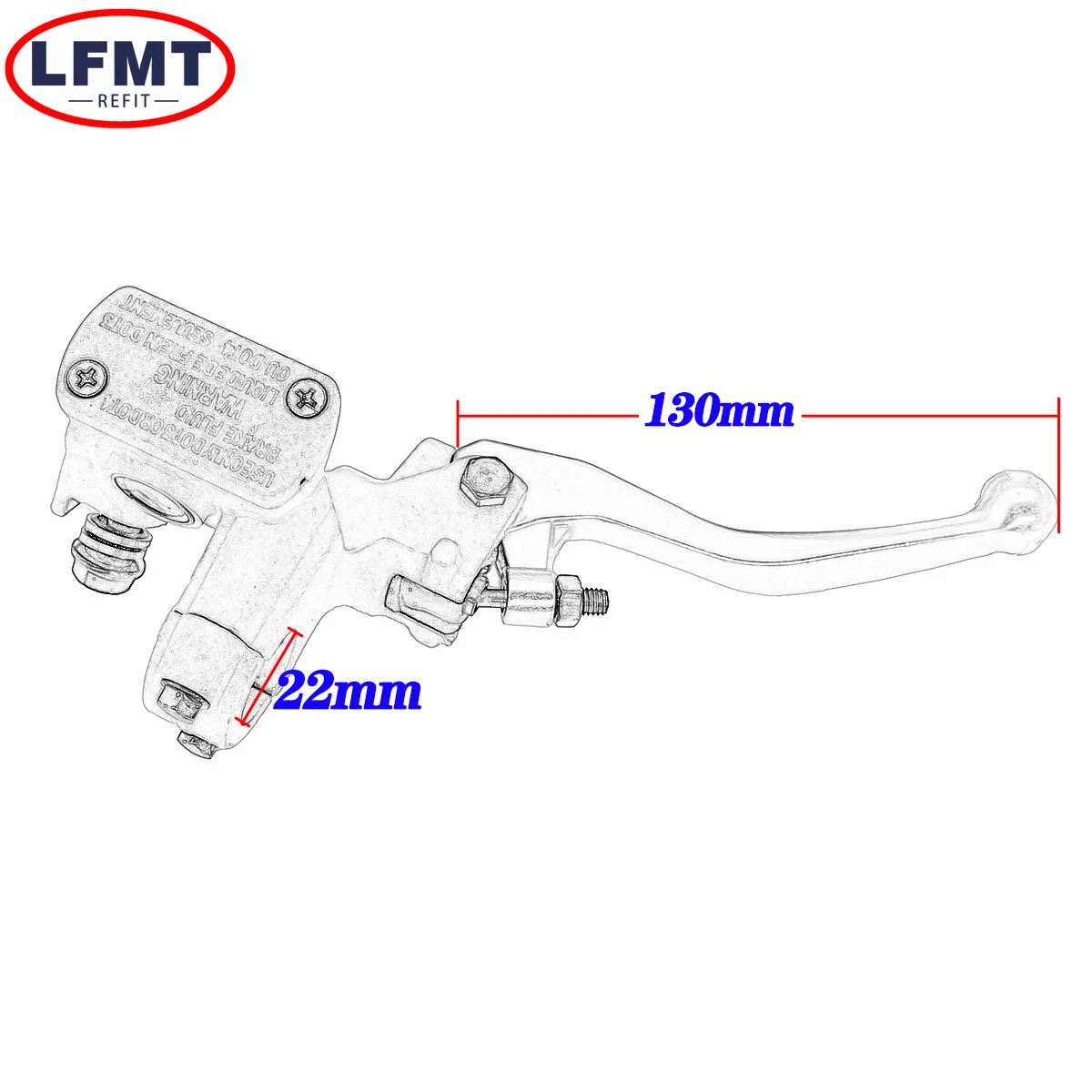 오토바이 핸들바 브레이크 마스터 실린더 클러치 레버, 혼다 CR125R 250R CRF 125F 150F 230F 250F 2003-2020 2021 2022, 22mm