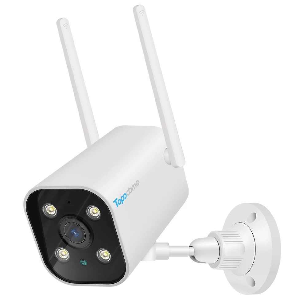 Topodom 2MP/4MP WiFi TF Card Voice Intercom Humanoid Tracking Infrared Floodlight Camhipro NVR Support Pan Tilt Bullet IP Camera