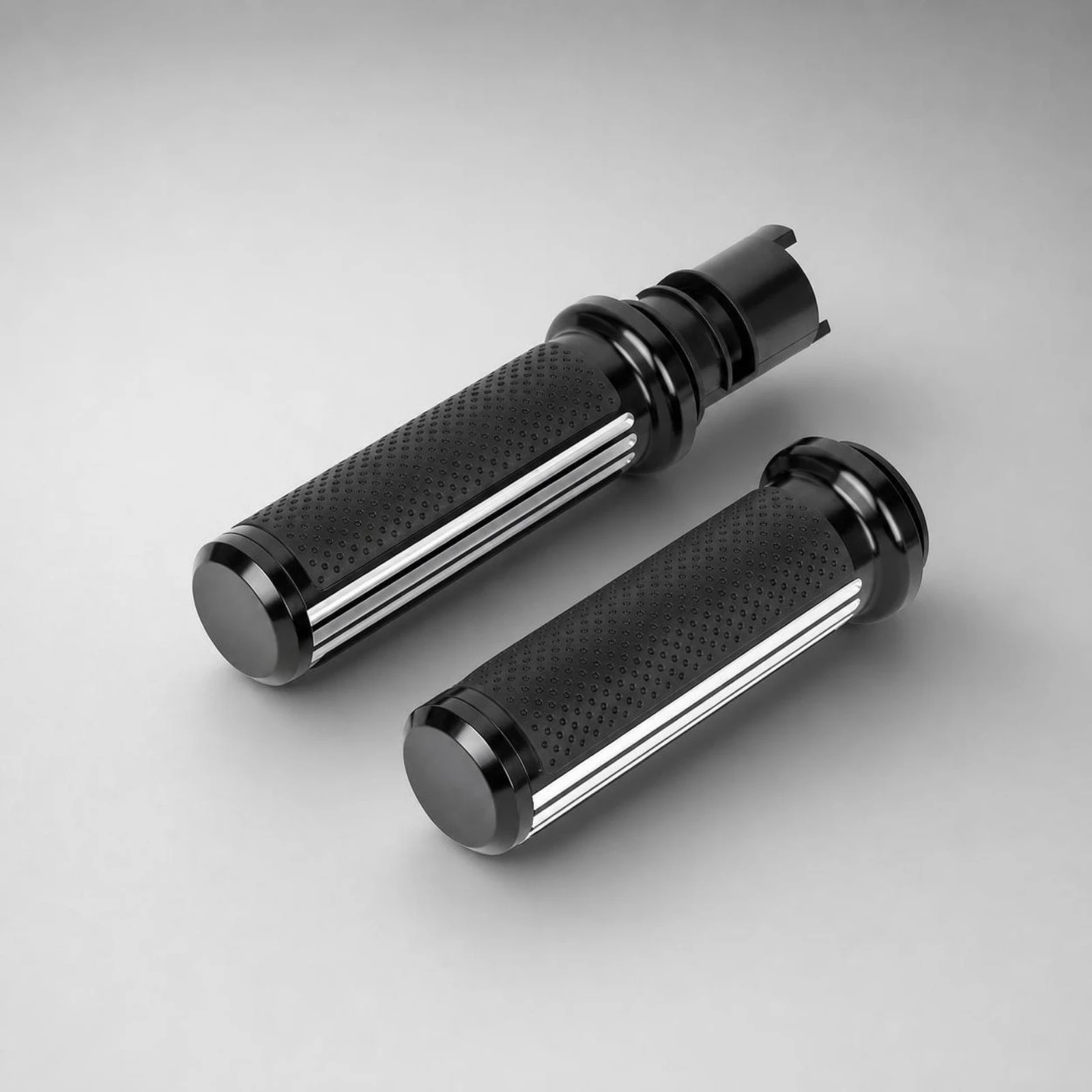 Motorcycle Hand Grips with Bar End Cap Non-Slip Motorcycle Handlebar Grips Bar End Cap Plug Aftermarket Long-Lasting