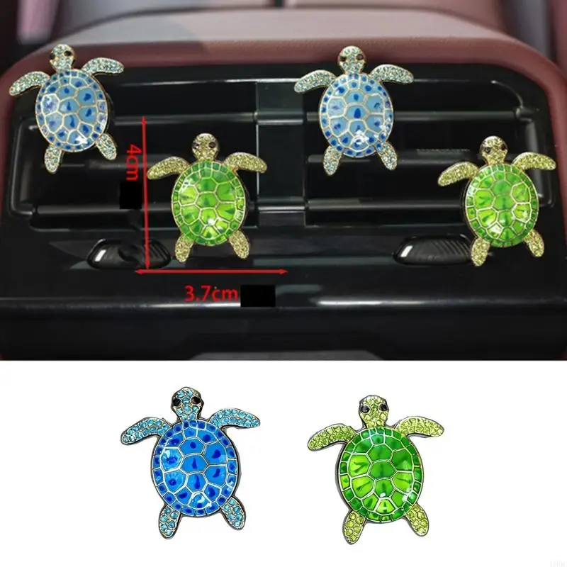 5 Piece Beach Theme Tortoise Car Vent Clips with Essential Oil Diffuser & Secure Mounting for Air Freshener Decoration New