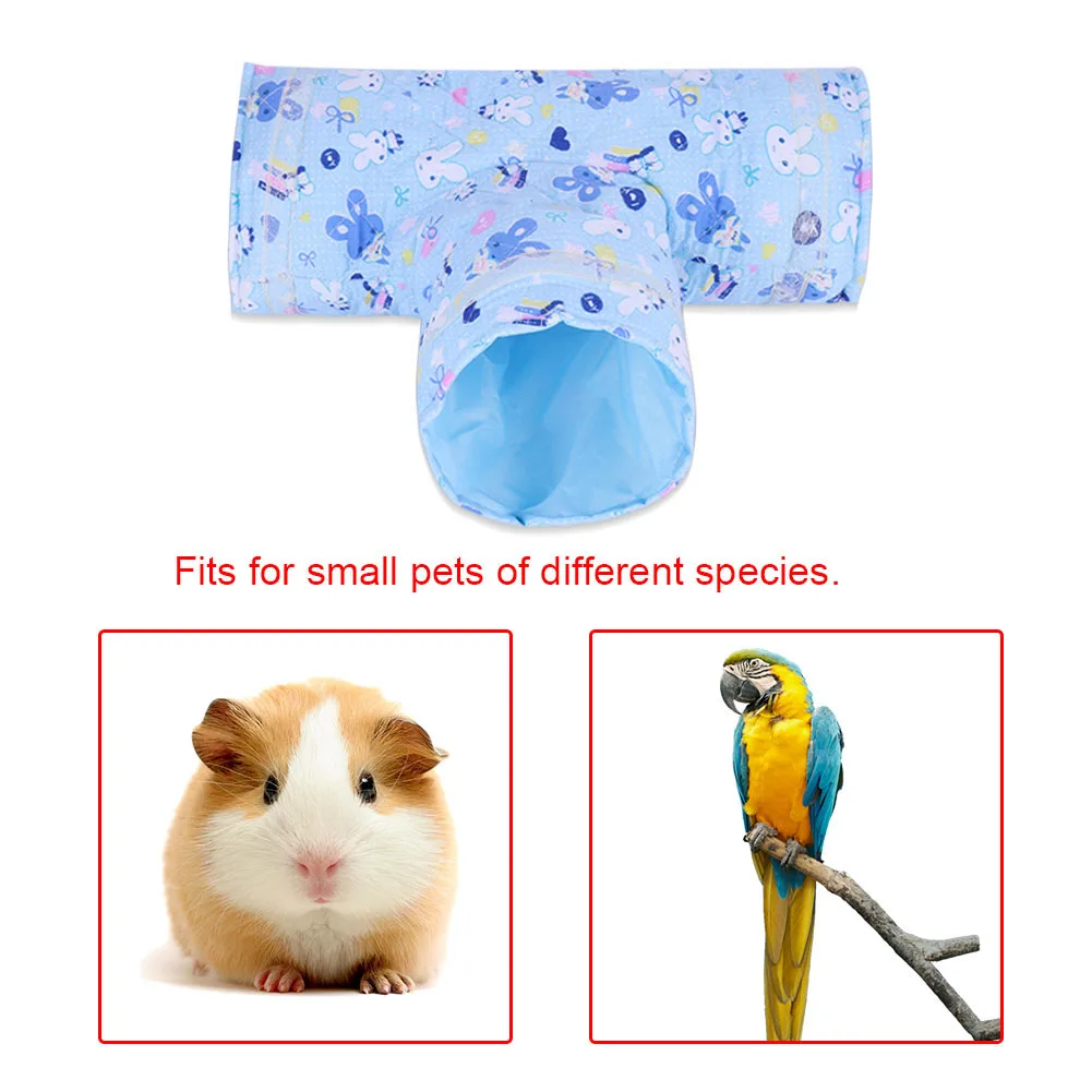 3 Way Animal Tunnel Exercise Tube Pet Toy For Rabbit Ferret Hamster Guinea Pig (Rabbit)