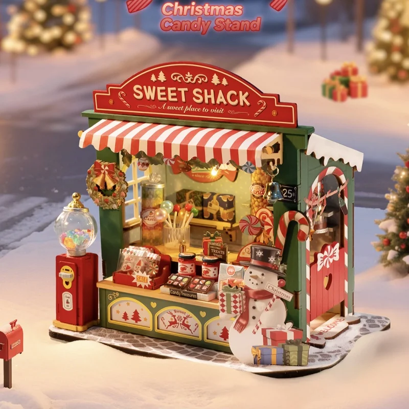 مجموعة صندوق الموسيقى الخشبي ثلاثي الأبعاد DIY لعيد الميلاد نموذج حلم بناء لغز للأطفال والكبار أفضل هدية إبداعية