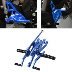 Motorcycle Rearset Footrest Footpeg Pedal CNC Aluminum Alloy Foot Peg Rearset Rear Set For Yamaha YZF-R15 V3 MT15 2017-2020