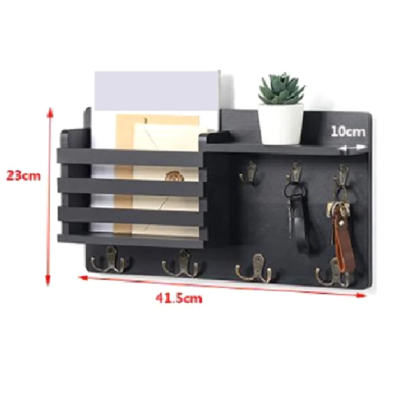Key And Mail Holder For Wall Mail Organizer Wall Mount With Hooks Easy Installation Key Rack For Entryway And Homedecorb Durable