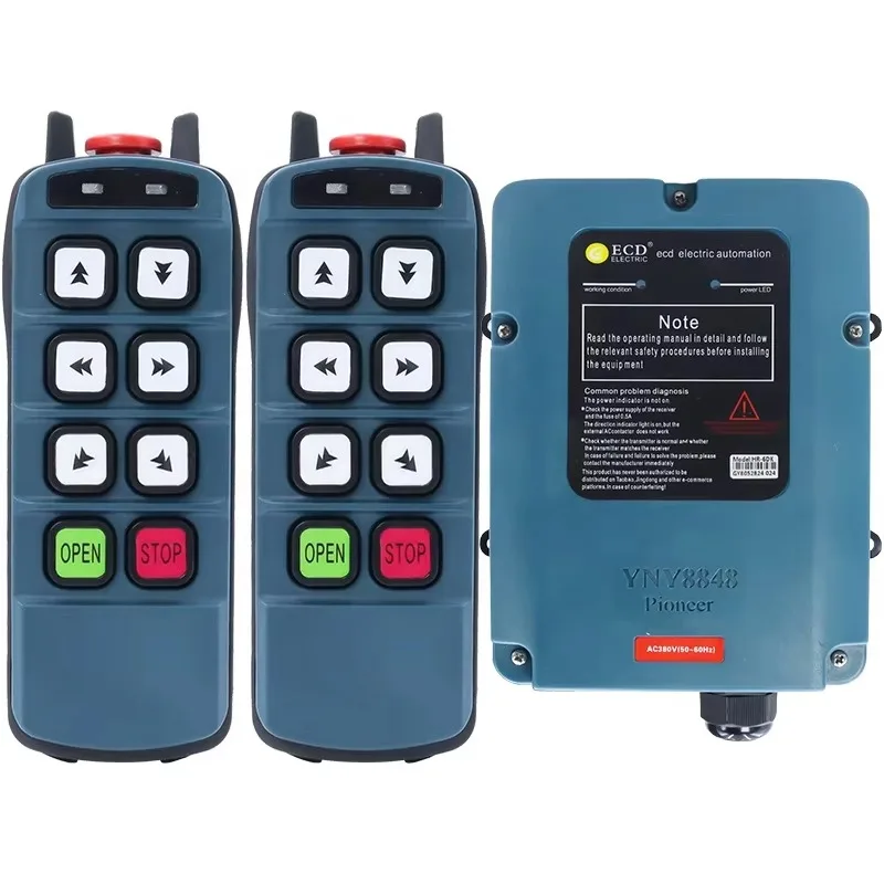 

High Quality HR-6DK Overhead Crane Hoist Industrial Radio Smart Remote Control Wireless 2 Transmitter 1 Receiver