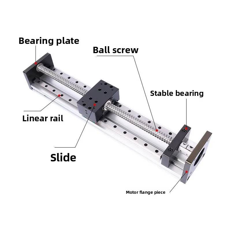 80 Wide Double Track Numerical Control Ball Screw Slide Module Can Be Installed Organ Cover Can Be Wholesale