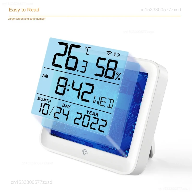 Xiaomi Tuya WIFI Temperature Humidity Sensor Hygrometer Thermometer Smart Backlight Smart Life Support Alexa Google Assistant