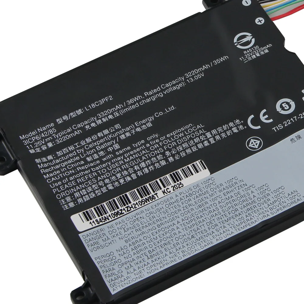 

Сменный аккумулятор 3320 мАч L18C3PF2 L18L3PF1 L18D3PF1 L18M3PF2 для Lenovo IdeaPad L340-15IW с инструментами