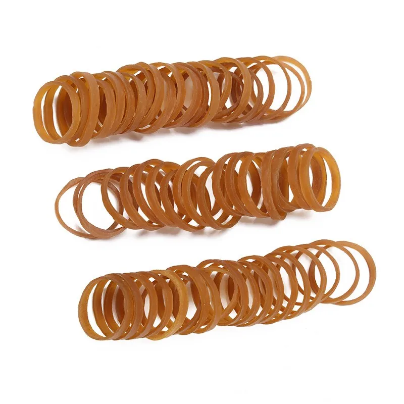 1inch Rubber Band Strong Elastic Rubber Bands for School and Office, 100Pcs 25*4mm Packing Packaging Supplies